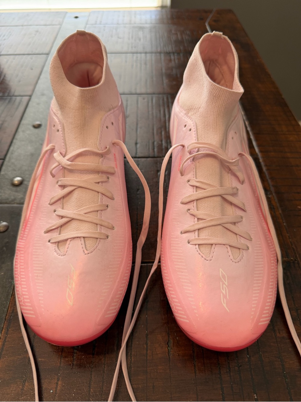 adidas Women’s Pink High-Top Soccer Cleats